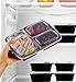 Meal Prep Lunch Containers - 3-Compartment (20 Pack) Super Easy to Open Lids, BPA-Free, Reusable, Stackable, Microwave/Freezer Safe, Bento Box Food Storage Container for Diet Portion Control, Leftover