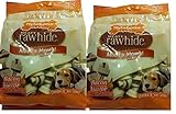 Nylabone Meaty Rawhide Knots Dog Treats, Bacon Flavored - 9.5-Ounce (Pack of 2)
