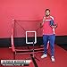 PowerNet 5x5 Practice Net Bundle | Baseball Softball Coaching Aid | Compact Lightweight Portable | Hitting Pitching Training (Red Bundle w/Tee)