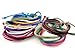 Imixlot 10pcs Wholesale Mens/Women Strap Surf Coloured Leather Bracelet Wristband