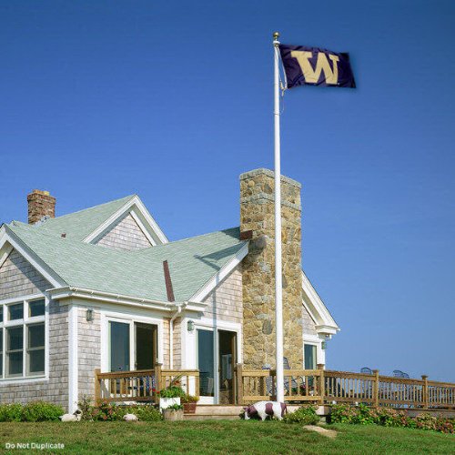 Washington Huskies 3x5 Foot Flag – Official UW College Flag With Big W Logo, Double Sided