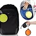 COMSUN 2-Pack Collapsible Dog Bowl, Foldable Expandable Cup Dish for Pet Cat Food Water Feeding Portable Travel Bowl Orange and Yellow