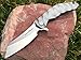 TACTICAL GEARZ TG Zeus, Tc4 Titanium Handle! Premium EDC Folding Knife w/Sheath! Polished CPM-D2 Steel DAO Blade, Ball Bearing Pivot System!