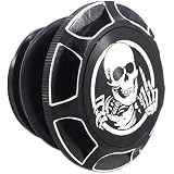 Chrome Skull Gas Cap Vented Fuel Cap 