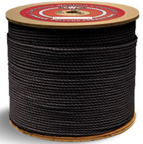 CWC3-Strand Polypropylene Rope - 3/8" x 600 ft., Black