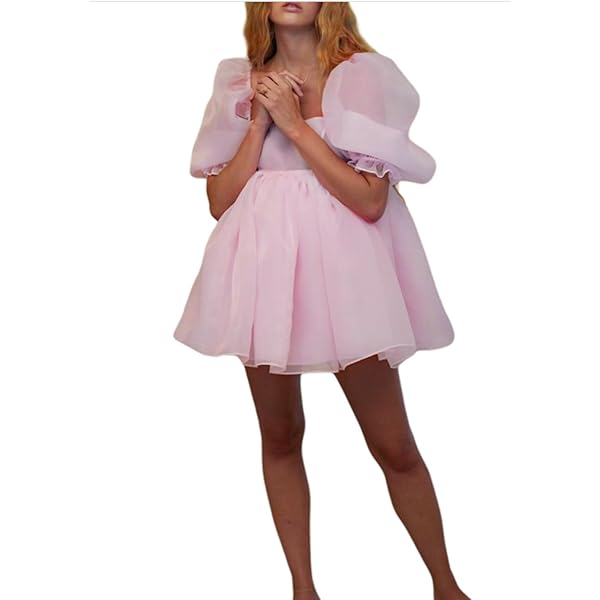 ワンピース French Bouquet Puff Sleeve Dress Xkiss French Elegant Floral Chiffon Midi Dress, Long Sleeve