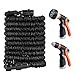 Expandable Garden Hose, Treatlife Flexible 50 feet Water Hose with Double Latex ON/OFF Valve Non-leaking-Retractable Hose with 2 Adjustable Watering Patterns Spray Nozzle