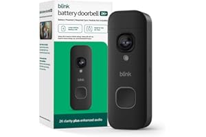 Blink Battery Doorbell 2K+ (newest model) — Wireless video doorbell, 2K resolution, enhanced audio. Required Sync Module not