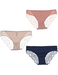 Intimates Women's Lacey Bikini Underwear Panties (3 PR)