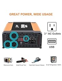 Inversor de corriente, de la marca Ampeak, de 12 V CC a 110 V CA para camiones o casas rodantes