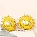 Sun Smile Foil Mylar Helium Balloons Yellow Smiling Face Balloons for Birthday Party and Wedding Decoration- 24
