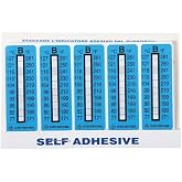 Cole-Parmer Irreversible 10 Point Vertical Temperature Label, 171-261&deg;F/77-127&deg;C; 10/Pk
