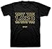 Kerusso May The Lord Be with You Scripture Black Cotton Crew Neck T-Shirt, Large