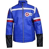 Litswear Kid Chemical Blue Romance Jacket - Faux Leather Cobra Costume Motorbike Cosplay Jacket For Men