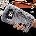 Samsung Galaxy S7 edge Case,AutumnFall Luxury Crystal Bling Case Winter Warm Fluffy Villi Fur Plush Case for Samsung Galaxy S7 Edge