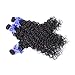 Water Wave Human Hair 3 Bundles 12 14 16 Inch 100% Unprocessed Human Hair Extensions For Women 100g/bundles 8A Brazilian Wet and Wavy Water Curly Human Hair Bundles Natural Black Color shuangya Hair