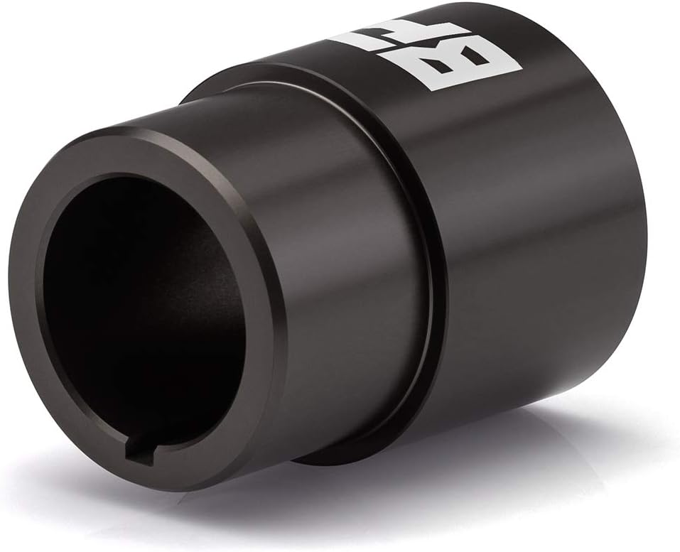 BlackPath - Fits Ford Crank Sleeve Damper 429 + 460 + 514 Engine Crankshaft Spacer (Black) T6 Billet