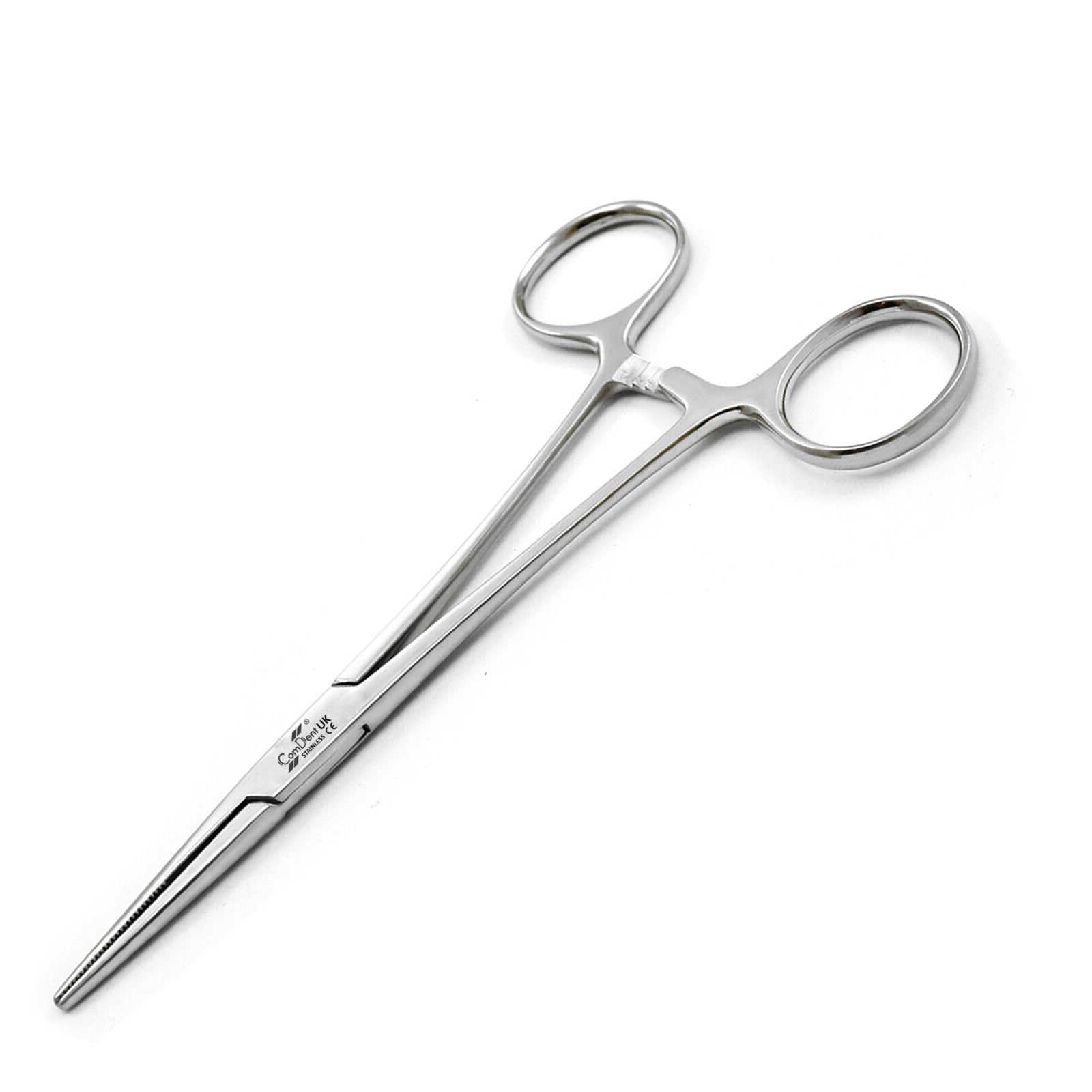 Comdent Hemostat Forceps 15cm, Stainless Steel Dog Cat Pet Scissors Ear Hair Clamp Fishing Scissors Tools (Straight)