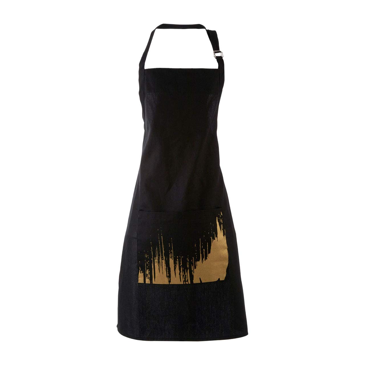 Premier Housewares Apron, Cotton, Black/Gold