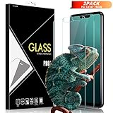 Loisa LG G7 ThinQ Screen Protector [2 Pack], Full Coverage HD Tempered Glass Anti-Scratch Bubble-Free Screen Protector for LG G7 ThinQ