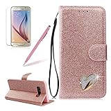 Girlyard Samsung Note 8 Women Wallet Glitter Case