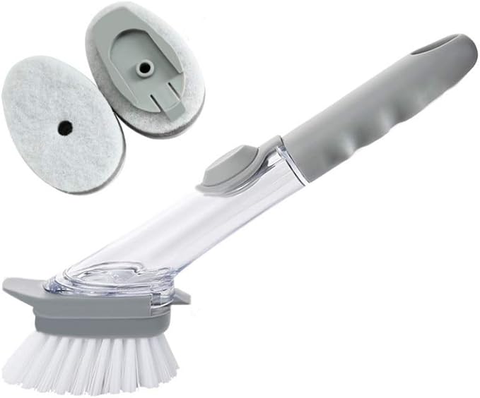 VShine Soap Dispenser Dish Brush Heavy Duty