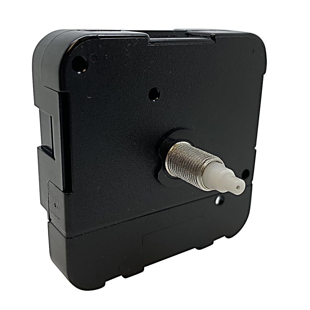 New or Replacement Battery Operated High Torque Ticking Japanese Quartz Mechanism Movement Motor For Long Hands Outdoor Wall Clock DIY Repair (Medium - 11.7mm Gold Thread Length)