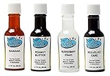 LorAnn Gourmet Flavor Fountain Ice Cream and Yogurt Flavor Variety Bundle 1.7 Ounce Bottles (Pack of 4) Banana, Peanut Butter, Peppermint, Red Velvet Cake