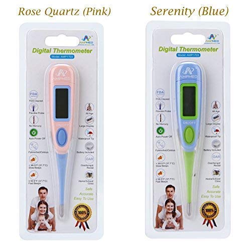 Amplim Hospital Medical Grade Digital Baby Oral Thermometer with Cover