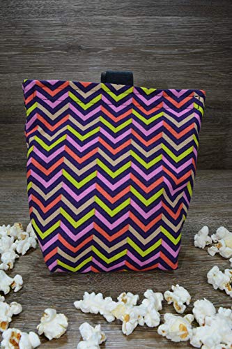 Reusable Food Storage Bags // Set of Three // Snack, Sandwich, Quart // Zig Zag Fun
