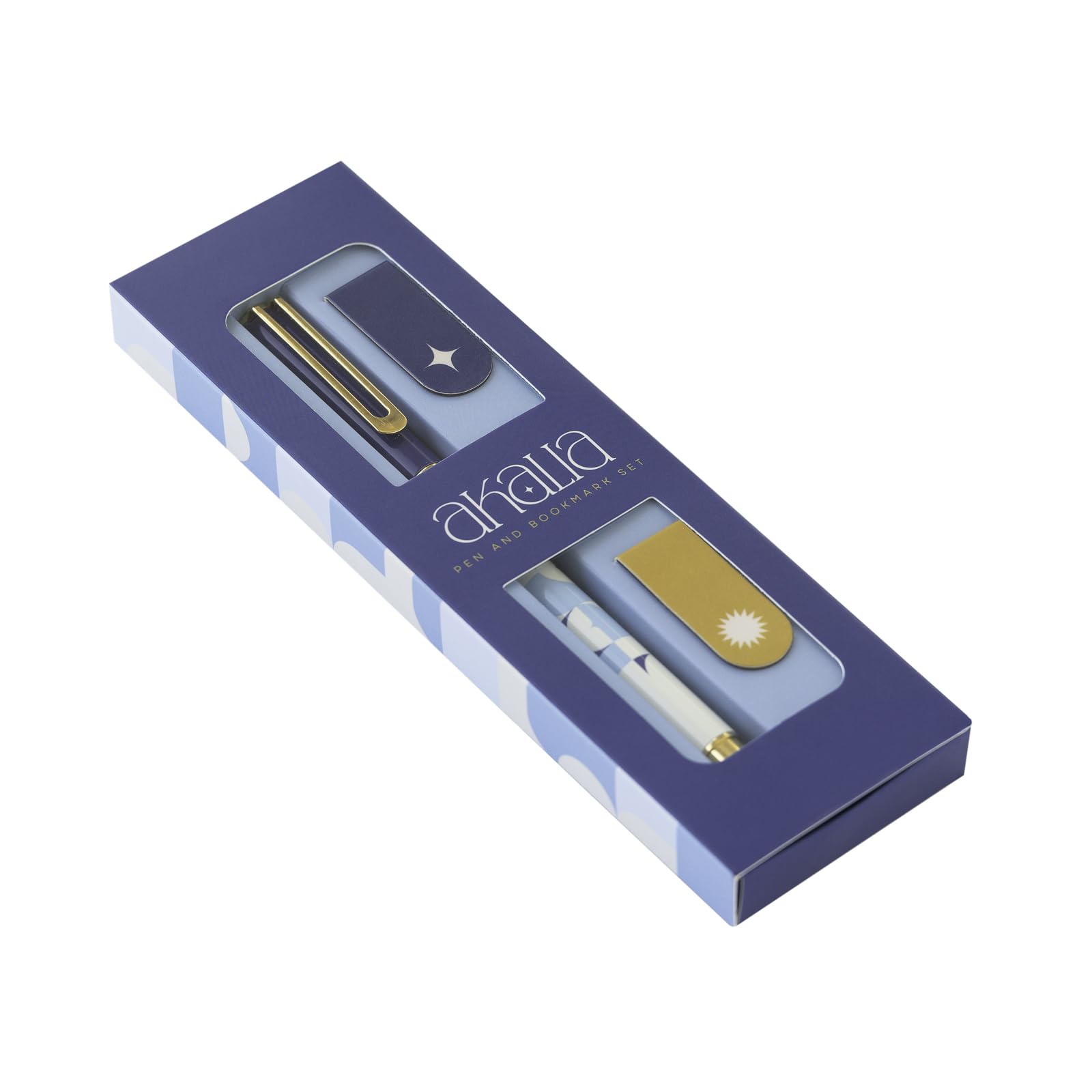 Kokonote Pen & Bookmark Set - Akalia | Ball Point Pen Black Ink & Magnetic Bookmarks | Pen In Gift Box, Ballpoint Pen, Cute Pen, Cool Pens | Cute Stationery