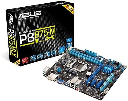 Asus P8B75-M LX Motherboard (Intel B75, DDR3 RAM, SATA 6GB/s, Micro ATX ...