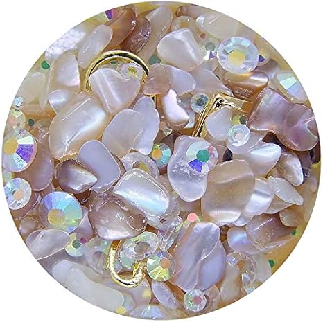 Amazon Jewel シェルパーツ ラインストーン ミックス シェルストーン 貝殻ネイル 石パーツ ネイル ジェルネイル 貝殻 スパンコール 3 デコ素材 通販