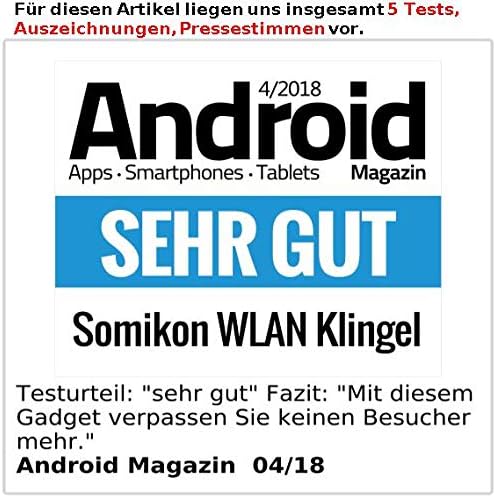 Somikon Klingel Mit Kamera Wlan Wlan Video Turklingel Mit App Klingelempfanger 180 Bildwinkel Akku Klingel App Amazon De Baumarkt