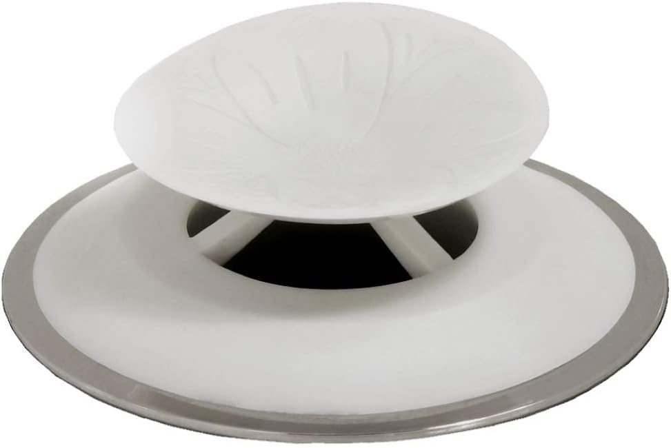 SlipX Solutions Snug Plug Bath Drain Stopper Seals Tightly Around Drain (Fits 1.5 Inch Open Drains, Great for Tubs, Easy Push Open/Close Design): Home & Kitchen