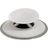 SlipX Solutions Snug Plug Bath Drain Stopper Seals Tightly Around Drain (Fits 1.5 Inch Open Drains, Great for Tubs, Easy…
