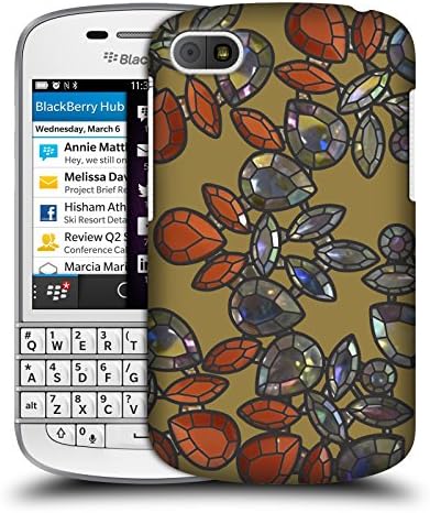Official Magdalena Hristova Gold Gemstones Hard Back Case for BlackBerry Q10