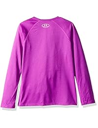 Under Armour - Camiseta de manga larga con logotipo grande para niña