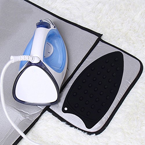HOMILA Portable Ironing Mat with Silicone Pad,Ironing Blanket Heat
