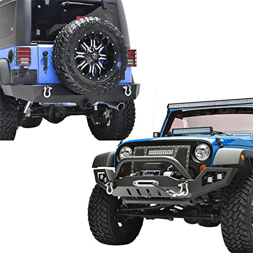 Buy EAutogrilles 0716 Jeep Wrangler JK Full Width Front Bumper with
