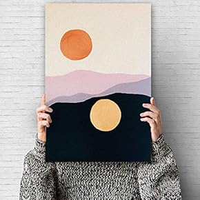 Canvas Wall Art Nordic Style Canvas Prints Home Artwork Decoration for Living Room,Bedroom - 12x18 inches