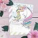 Unicorn Rainbow Birthday Invitations for Kids Party - 25 qty, DOUBLE SIDED Invites, Lavender Envelopes by Well Krafty