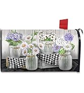 Briarwood Lane Fireflies Spring Magnetic Mailbox Cover - Fits Standard 6.5x19 Inch Steel Mailboxes, Includes Address Numbers