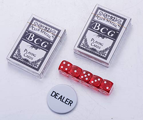 image for Smilejoy 500PCS Casino Poker Chips Set,11.5 Gram for Texas Holdem Blac