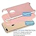 iPhone 7 Plus Case, Tekcoo™ [Tduke Series] iPhone 7 Plus (5.5 INCH) Case Shock Absorbing Hard Hybrid Defender Glossy Cover [Scratch Proof] Plastic Shell + TPU Rubber Inner [Rose Gold]