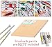 Daveliou 8”x10” Wood Canvas Boards for Painting, Arts, Crafts, Wood Burning, Shadowbox, Oils, Acrylics, and More (5 Pack)