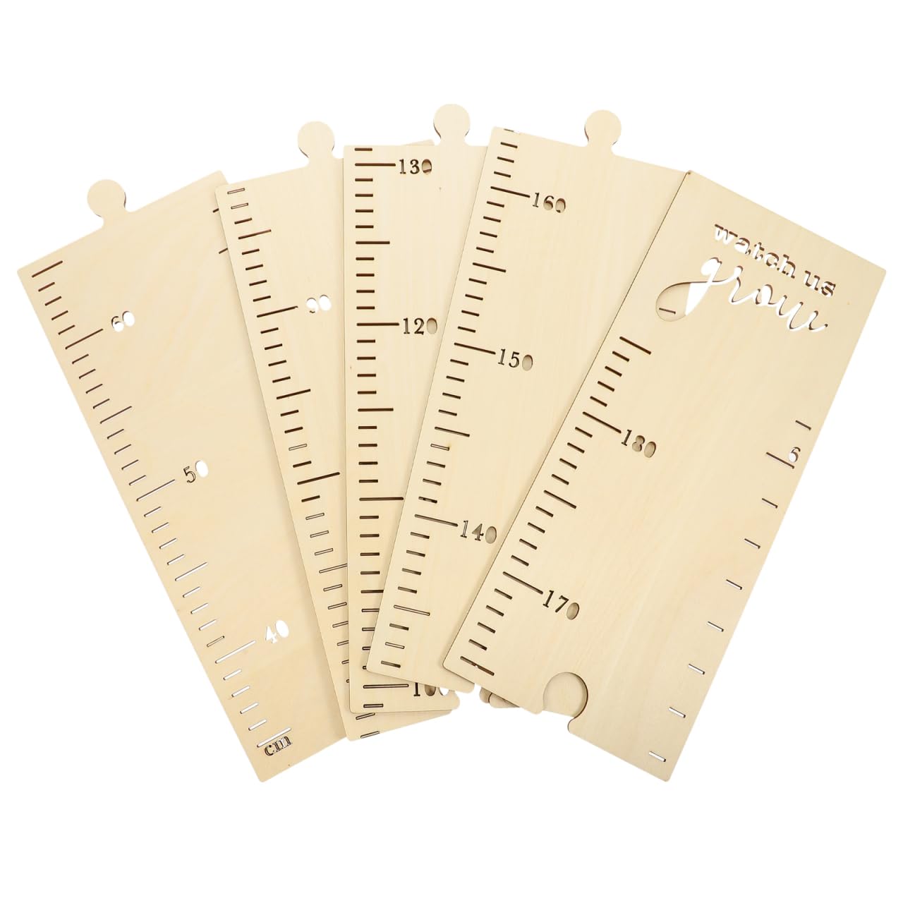 DECHOUS Wooden Height Growth Chart: Baby Kids Puzzle Height Measuring Ruler for Wall - 40-180cm Wall Growth Chart Sticker for Home Nursery