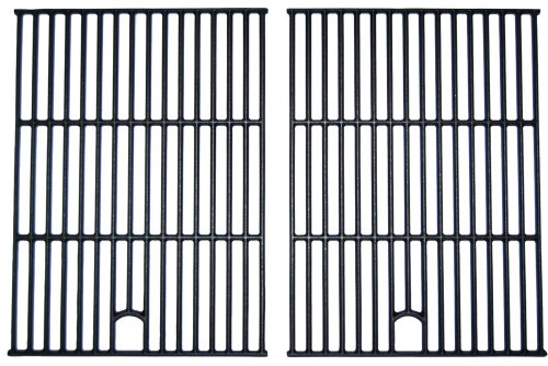 Music City Metals 67692 Matte Cast Iron Cooking Grid Replacement For Select Gas Grill Models By North American Outdoors, Perfect Flame And Others, Set Of 2