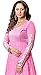 Vibes Women's Designer Pure Georgette Dress Materials Free Size Pink