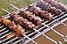 CharbabGrill 15-inch Stainless Steel Flat Shish Kebab BBQ Skewers with S-Hook Value Pack of (50)